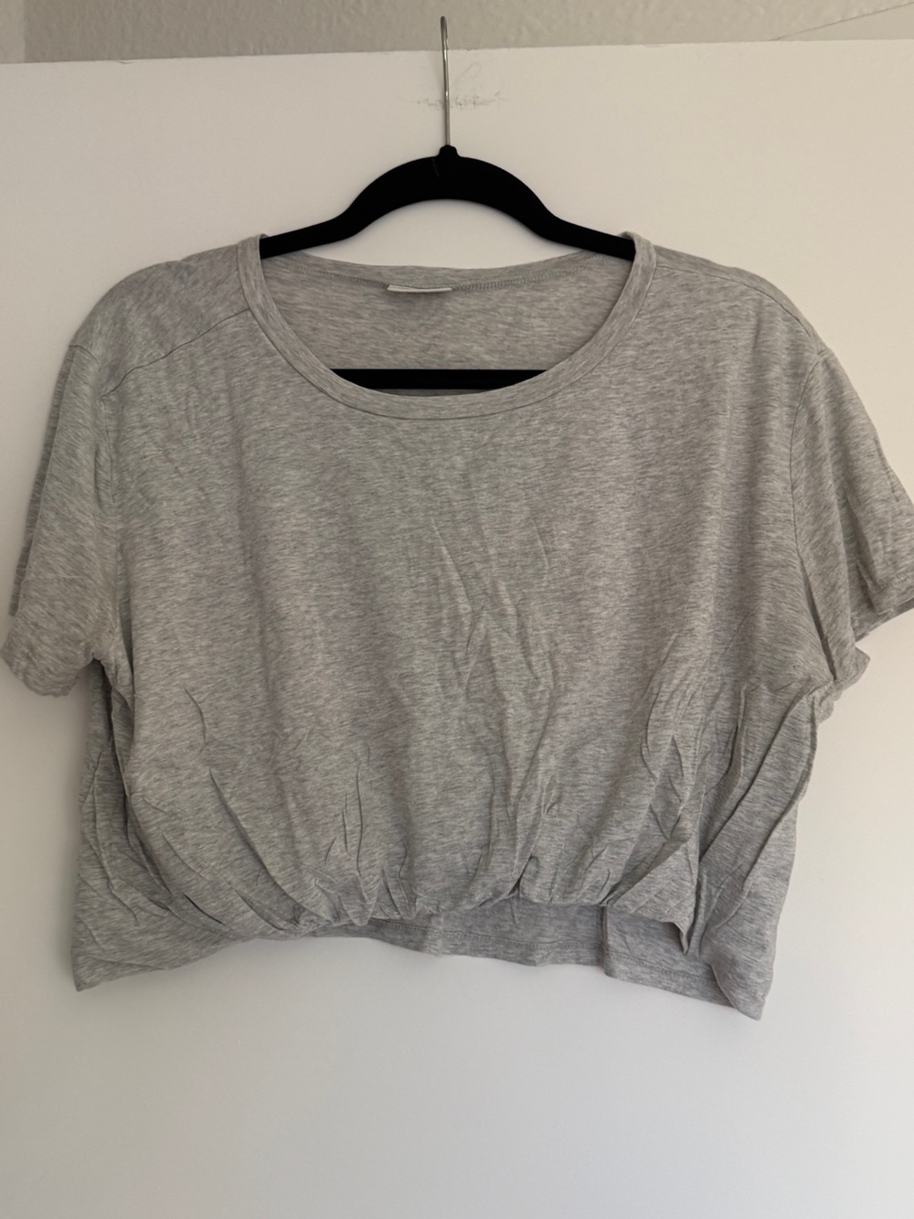 Abound Heather Gray Cropped Tee